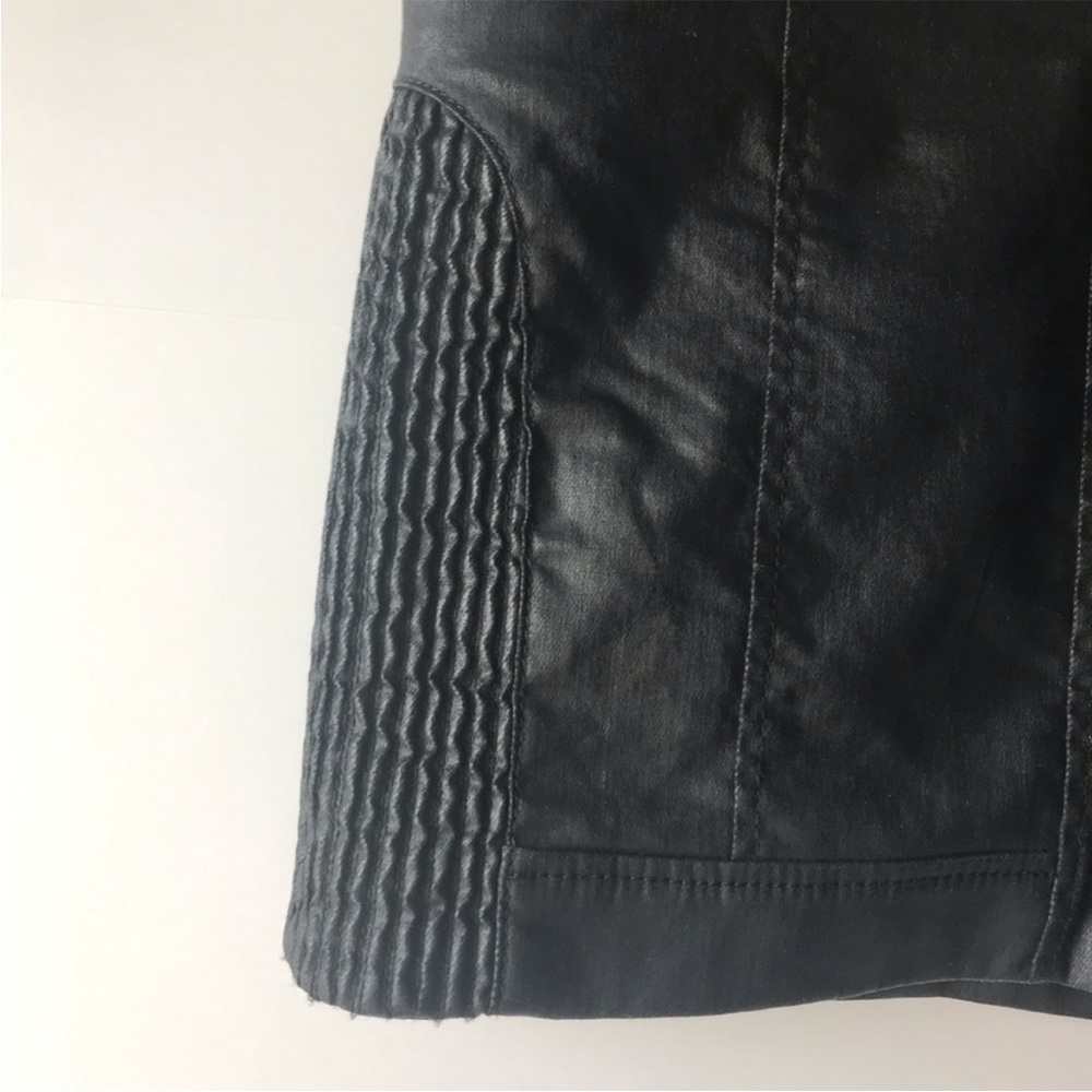 All Saints | Black Perette Biker Mini Skirt, 10 - Picture 4 of 8